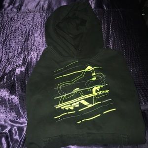 Black fox hoodie sweater